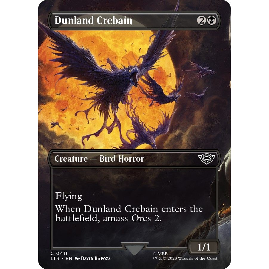 Image for Dunland Crebain (Borderless) (411) (LTR) - Magic: The Gathering