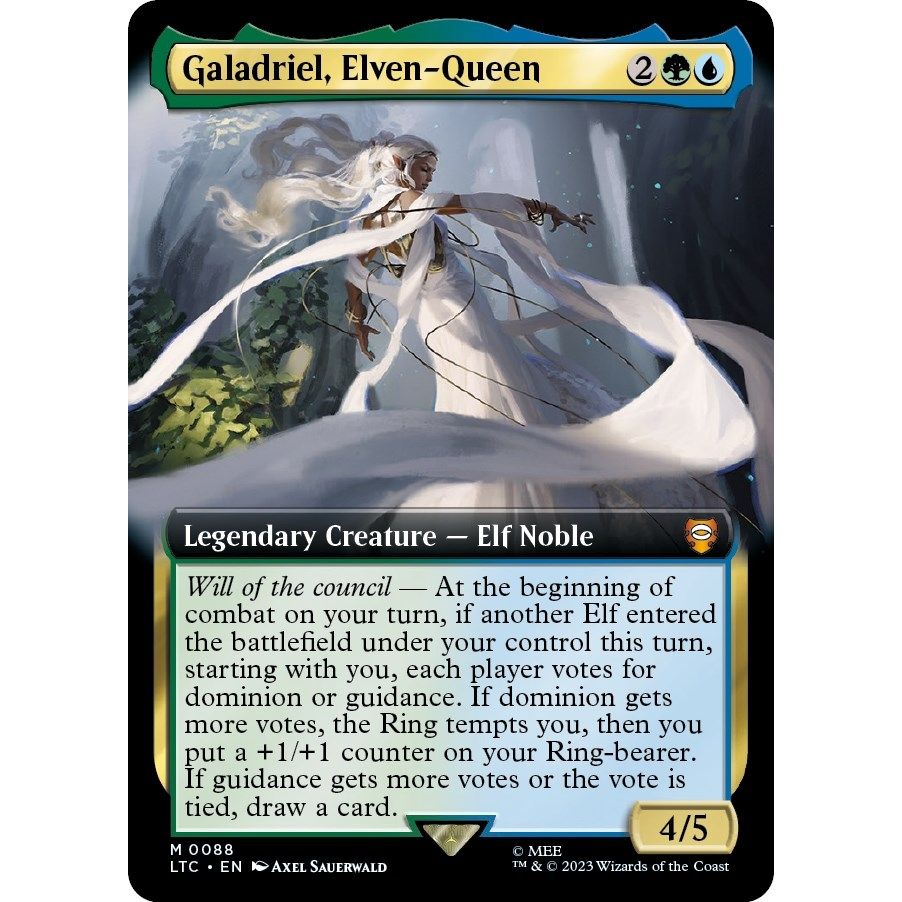 Image for Galadriel, Elven-Queen (Extended Art) (88) (LTC) - Magic: The Gathering