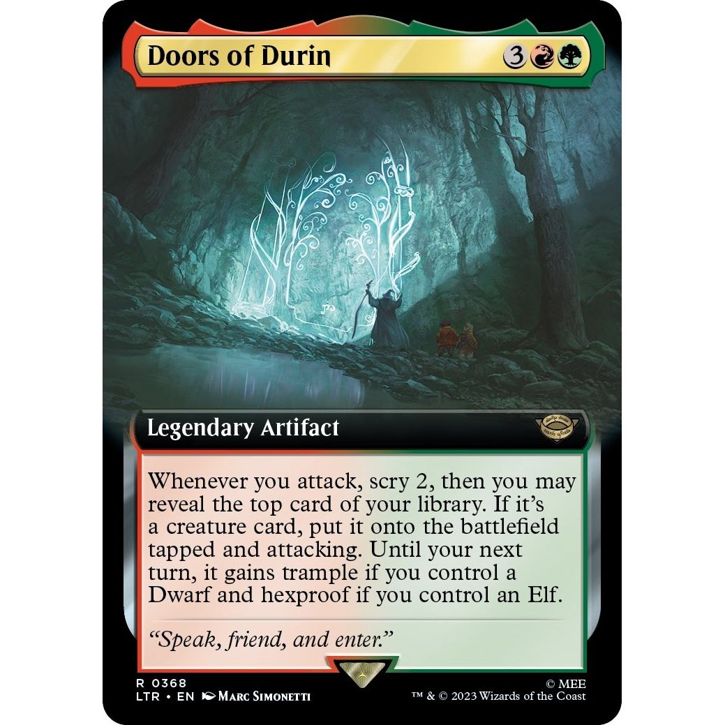 Image for Doors of Durin (Extended Art) (368) (LTR) - Magic: The Gathering