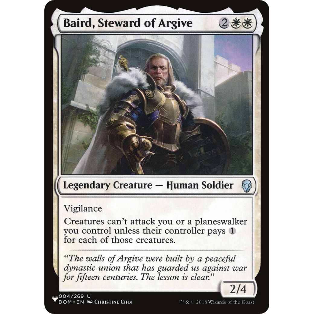 Image for Baird, Steward of Argive (004/269) (LIST) - Magic: The Gathering