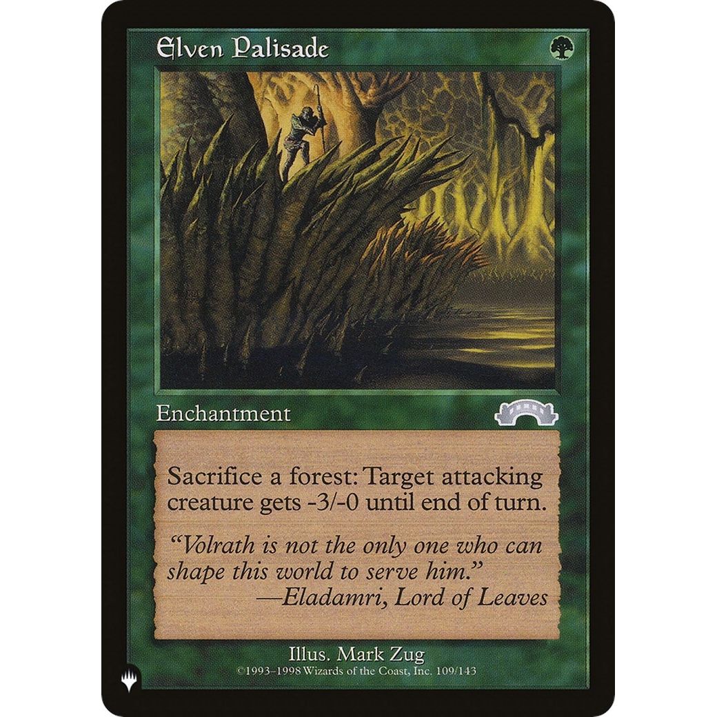 Image for Elven Palisade (109/143) (LIST) - Magic: The Gathering