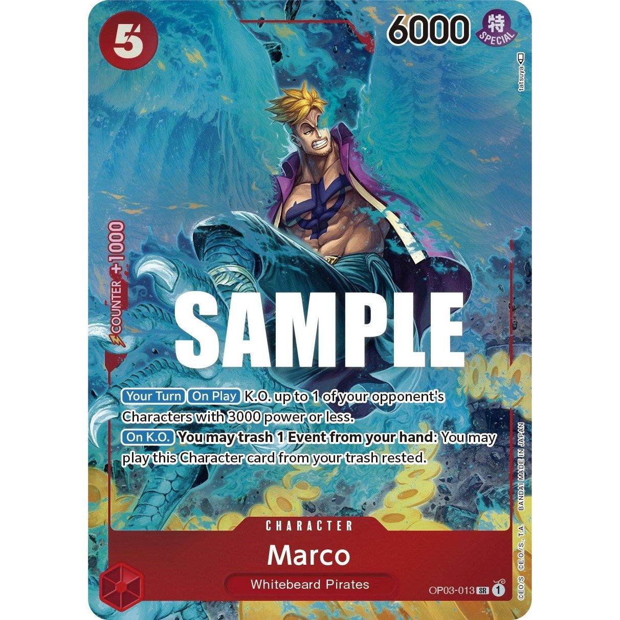 Image for Marco (Alternate Art) (OP03-013) (OP03) - One Piece Card Game