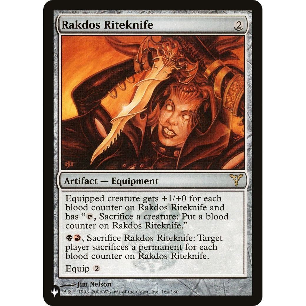 Image for Rakdos Riteknife (164/180) (LIST) - Magic: The Gathering