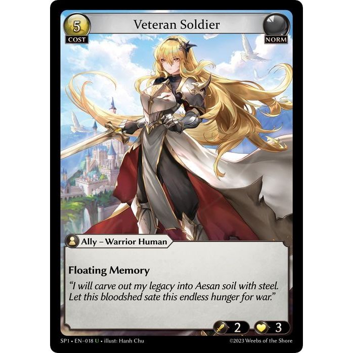 Image for Veteran Soldier (018) (SP1) - Grand Archive TCG