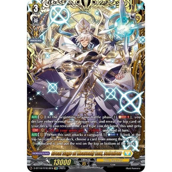 Image for Great Sage of Heavenly Law, Solrairon (FFR) (D-BT10/FFR10EN) (D-BT10) - Cardfight Vanguard