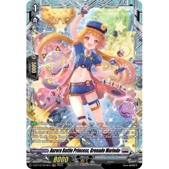 Image for Aurora Battle Princess, Grenade Marieda (FR) (D-BT10/FR19EN) (D-BT10) - Cardfight Vanguard