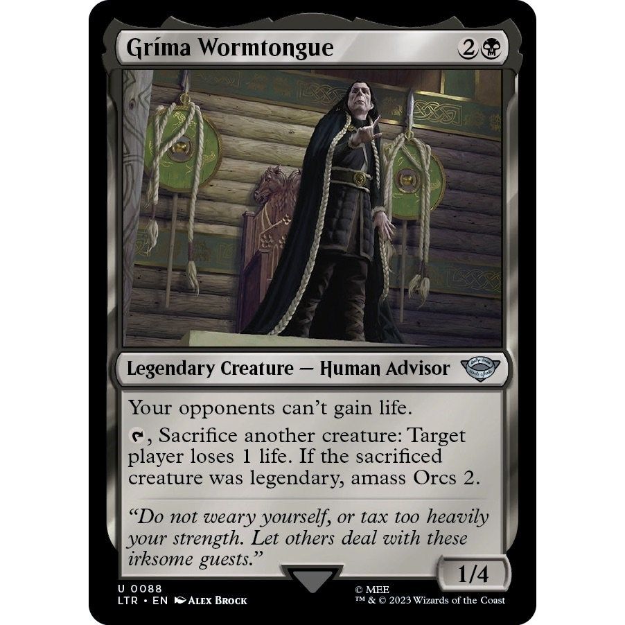 Image for Grima Wormtongue (88) (LTR) - Magic: The Gathering