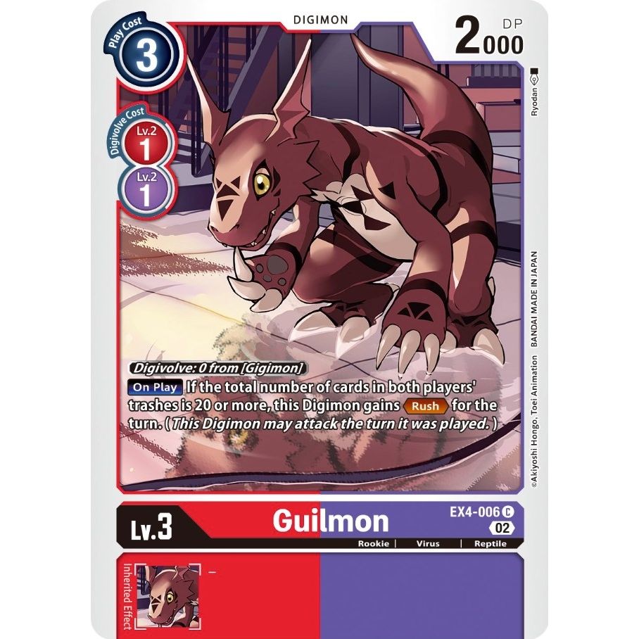 Image for Guilmon (EX4-006 C) (EX04) - Digimon Card Game