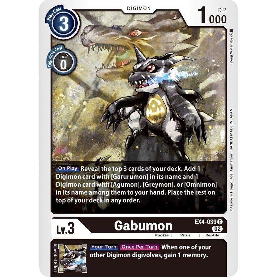 Image for Gabumon (EX4-039 C) (EX04) - Digimon Card Game