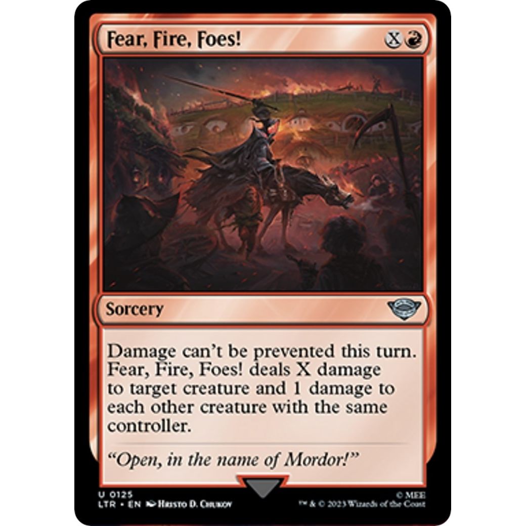 Image for Fear, Fire, Foes! (125) (LTR) - Magic: The Gathering