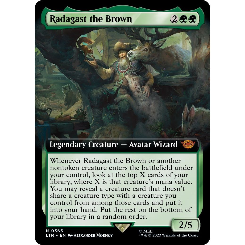 Image for Radagast the Brown (Extended Art) (365) (LTR) - Magic: The Gathering