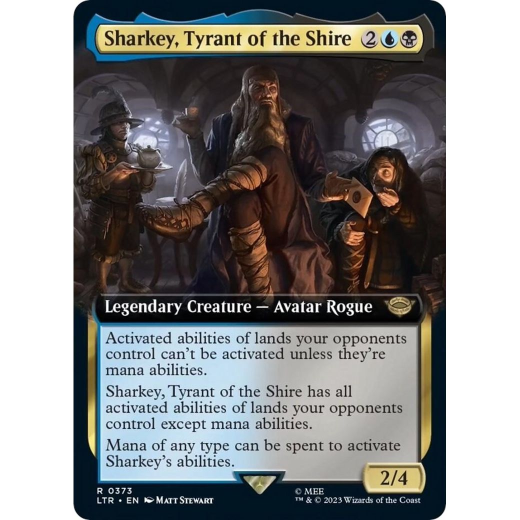 Image for Sharkey, Tyrant of the Shire (Extended Art) (373) (LTR) - Magic: The Gathering