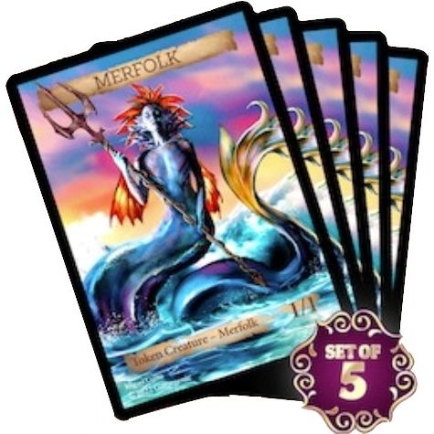 Image for Tolarian Community College x GameGenic Merfolk Tokens (Set of 5) - Collectible Storage