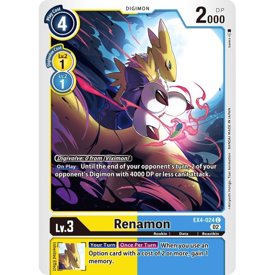 Image for Renamon (EX4-024 C) (EX04) - Digimon Card Game
