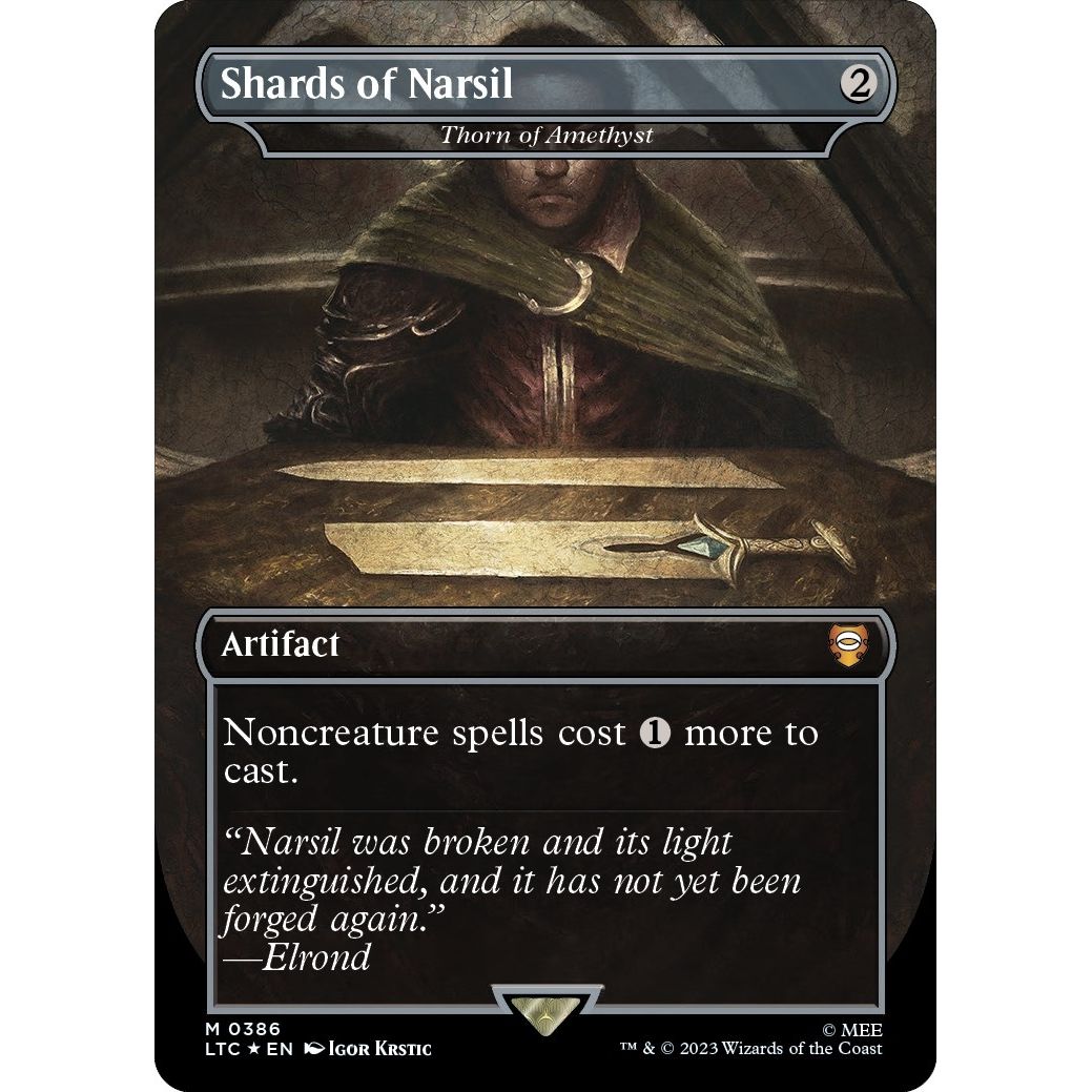 Image for Shards of Narsil - Thorn of Amethyst (Surge Foil) (386) (LTC) - Magic: The Gathering
