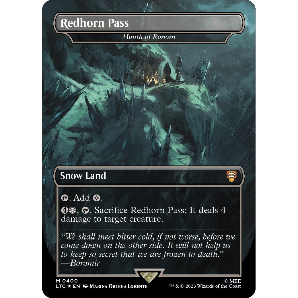 Image for Redhorn Pass - Mouth of Ronom (Surge Foil) (400) (LTC) - Magic: The Gathering