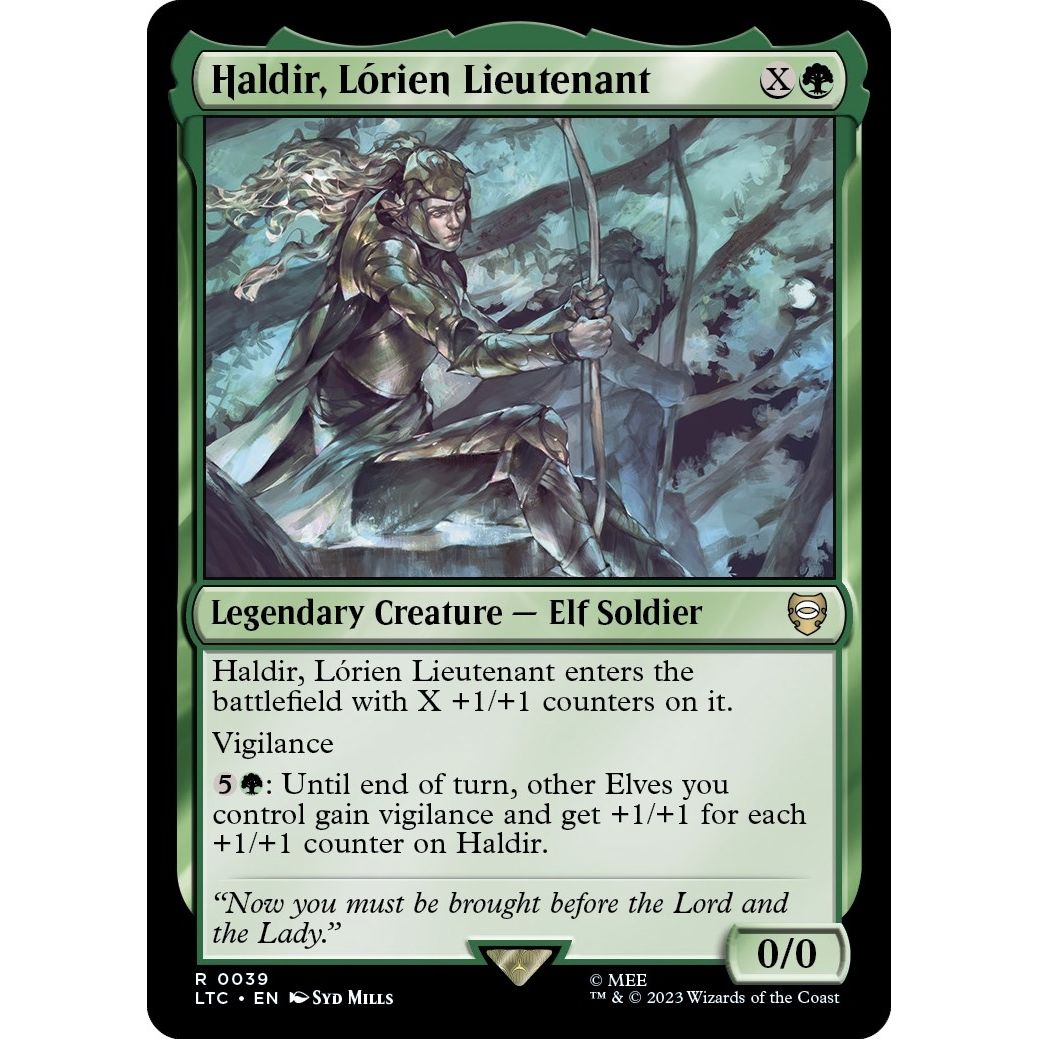 Image for Haldir, Lorien Lieutenant (39) (LTC) - Magic: The Gathering