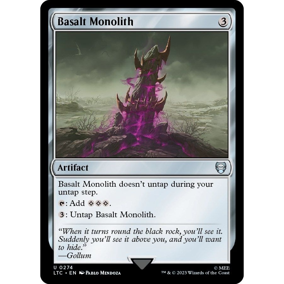 Image for Basalt Monolith (274) (LTC) - Magic: The Gathering