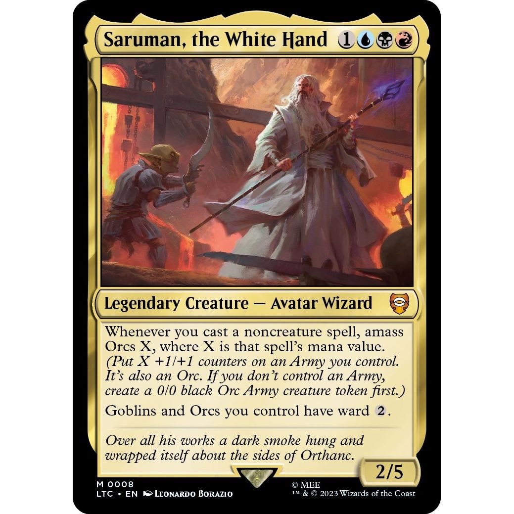 Image for Saruman, the White Hand (8) (LTC) - Magic: The Gathering