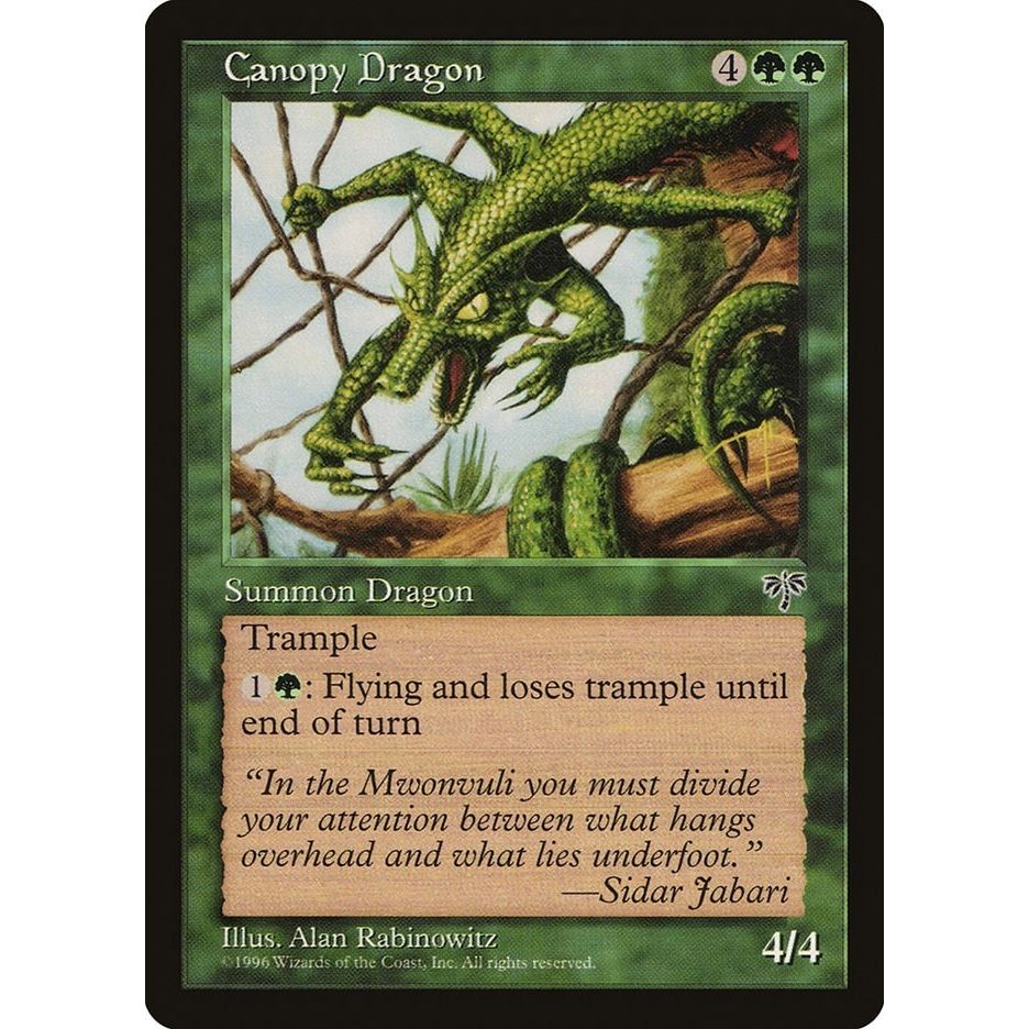 Image for Canopy Dragon (MIR) - Magic: The Gathering