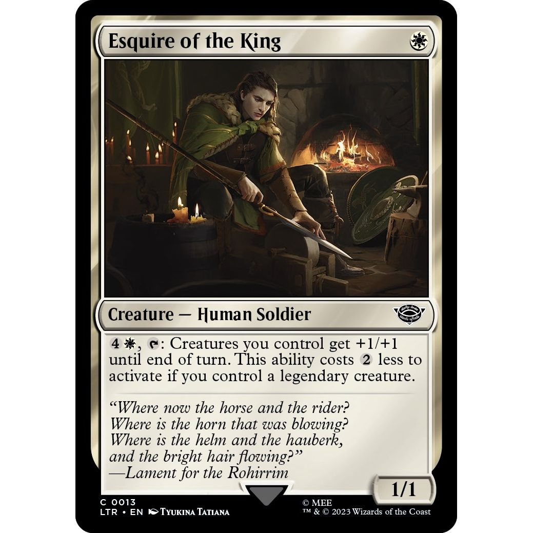 Image for Esquire of the King (13) (LTR) - Magic: The Gathering