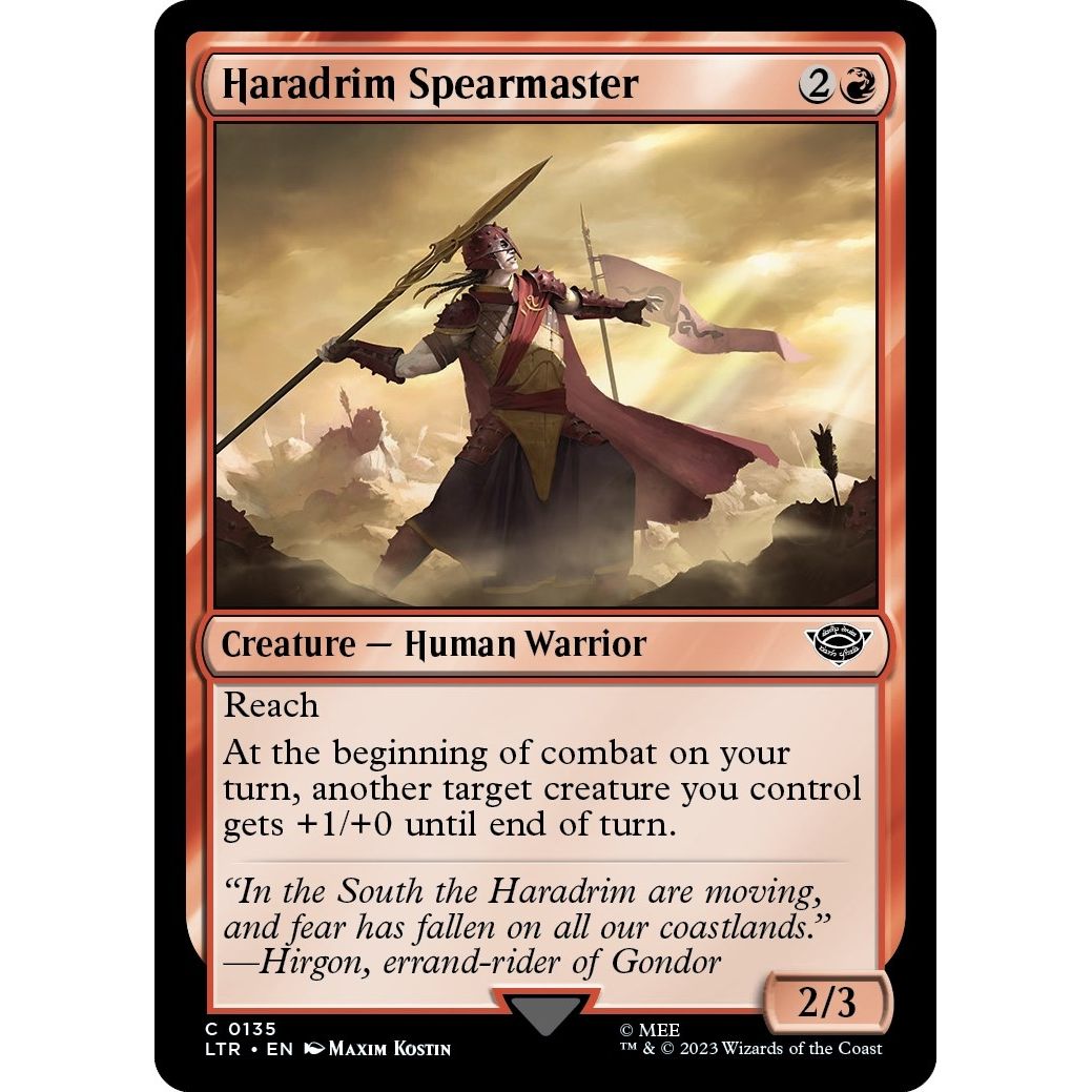 Image for Haradrim Spearmaster (135) (LTR) - Magic: The Gathering