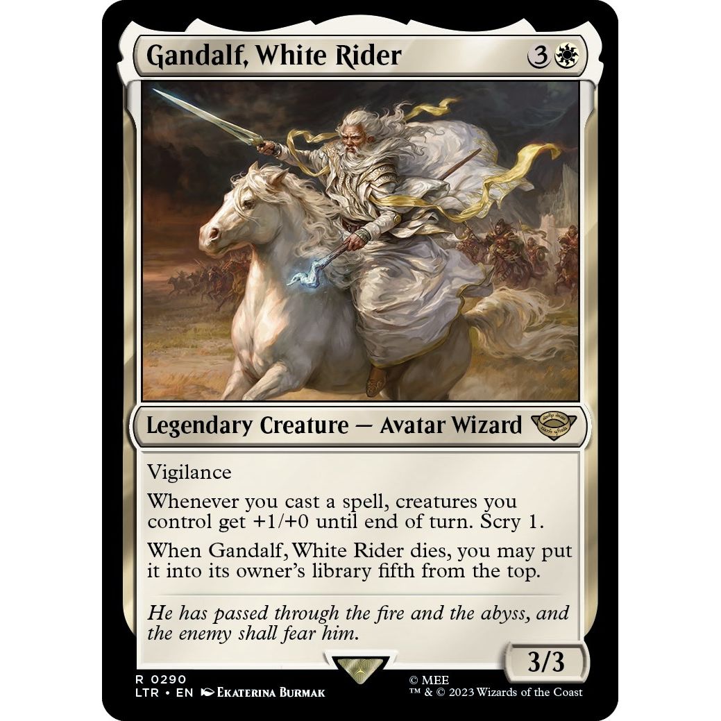 Image for Gandalf, White Rider (290) (LTR) - Magic: The Gathering
