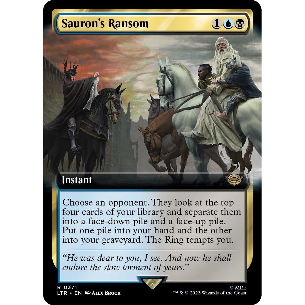Image for Sauron's Ransom (Extended Art) (371) (LTR) - Magic: The Gathering
