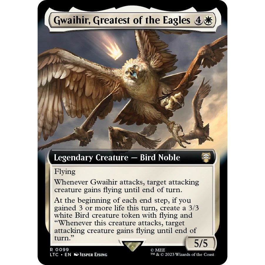 Image for Gwaihir, Greatest of the Eagles (Extended Art) (99) (LTC) - Magic: The Gathering
