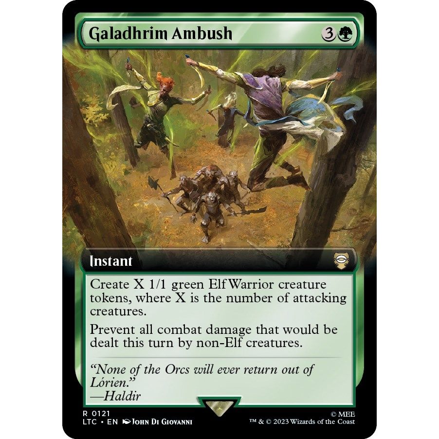 Image for Galadhrim Ambush (Extended Art) (121) (LTC) - Magic: The Gathering