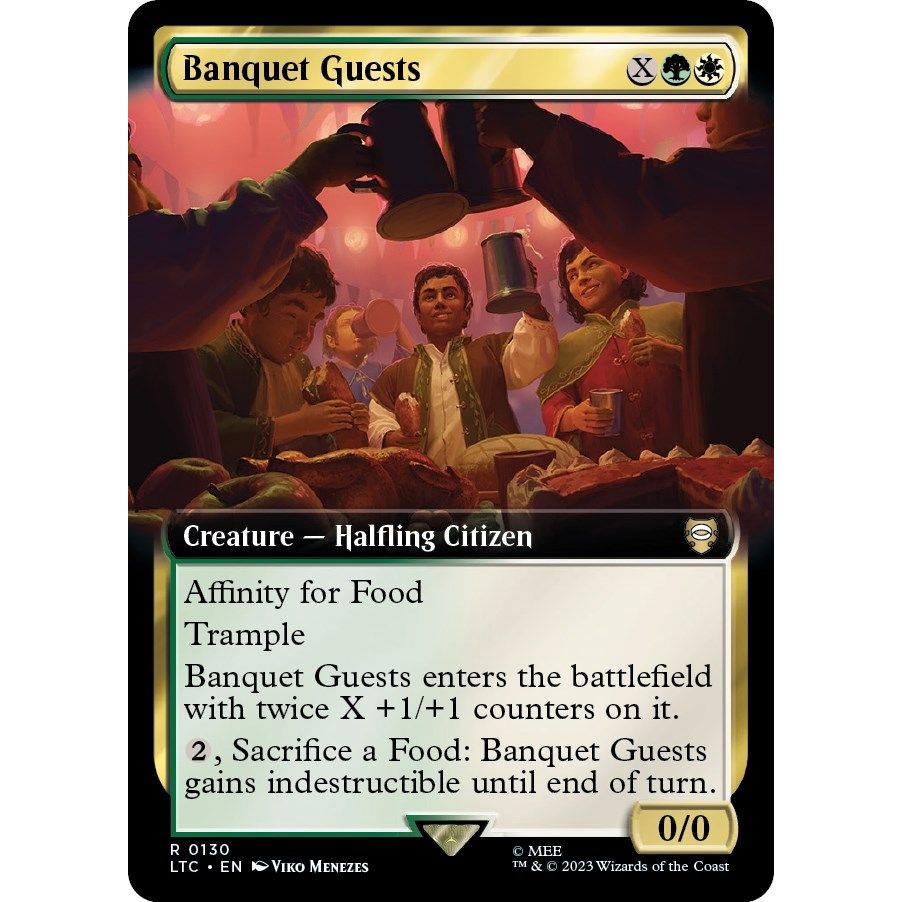 Image for Banquet Guests (Extended Art) (130) (LTC) - Magic: The Gathering