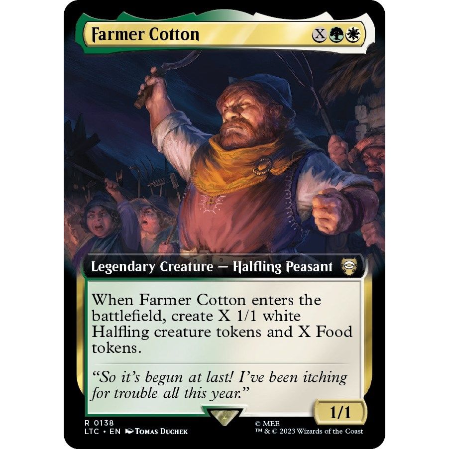 Image for Farmer Cotton (Extended Art) (138) (LTC) - Magic: The Gathering