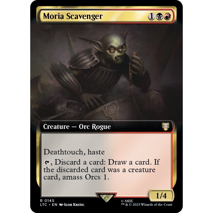 Image for Moria Scavenger (Extended Art) (145) (LTC) - Magic: The Gathering