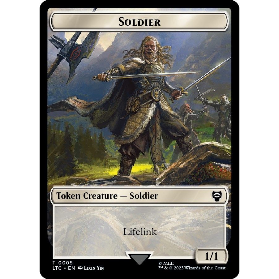 Image for Soldier // Food (0010) Double-Sided Token (5 // 10) (LTC) - Magic: The Gathering