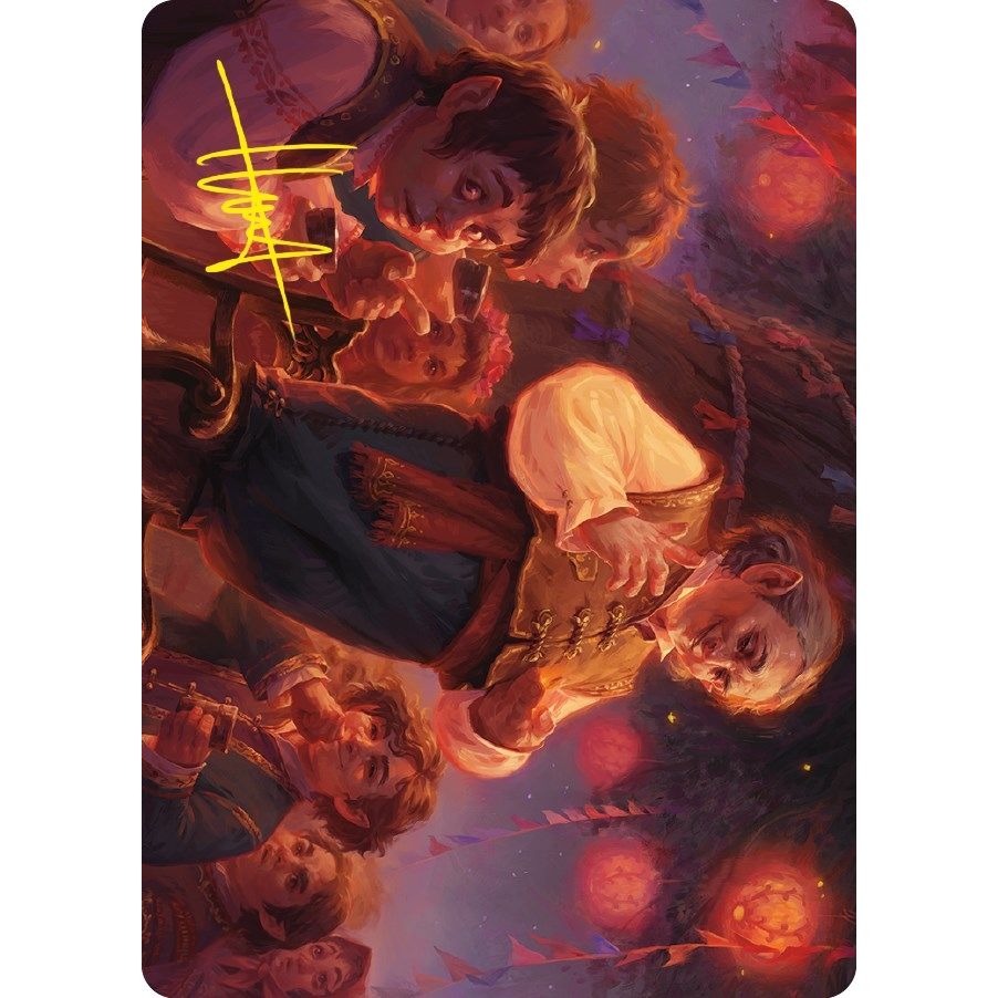 Image for Bilbo, Retired Burglar Art Card (Gold-Stamped Signature) (14) (ASLTR) - Magic: The Gathering