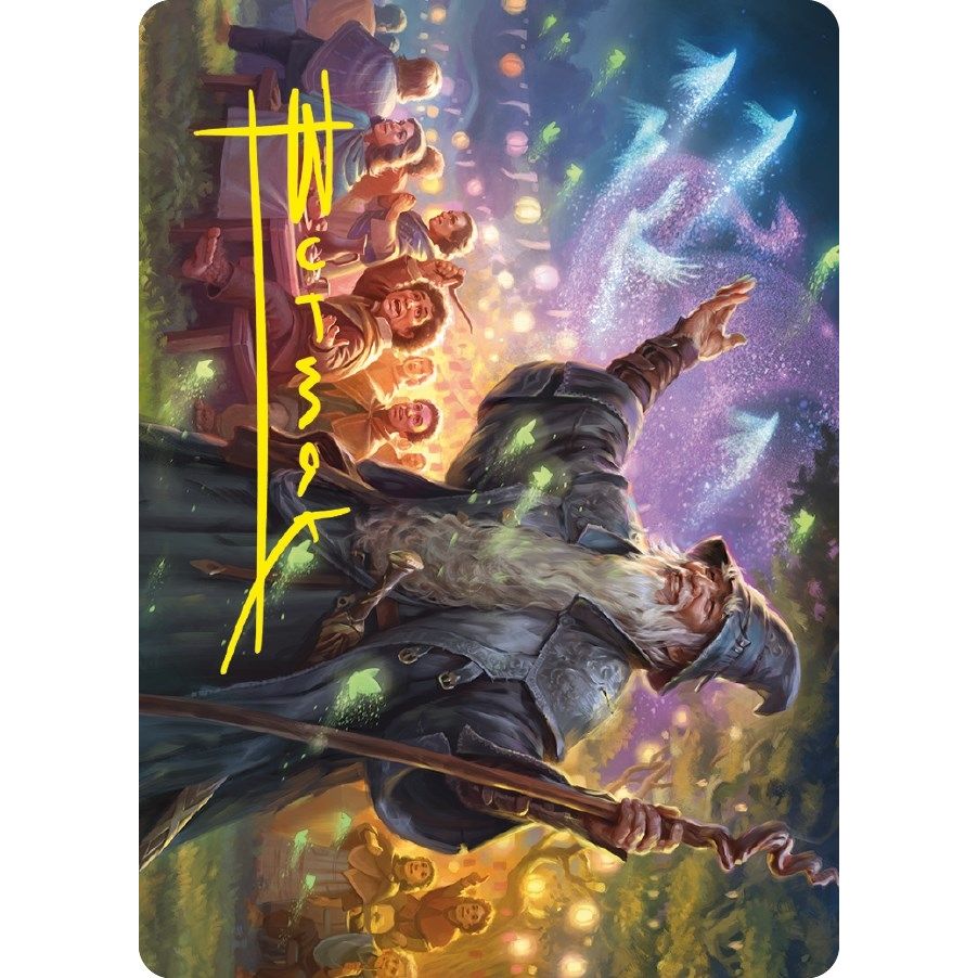 Image for Gandalf, Friend of the Shire Art Card (Gold-Stamped Signature) (5) (ASLTR) - Magic: The Gathering