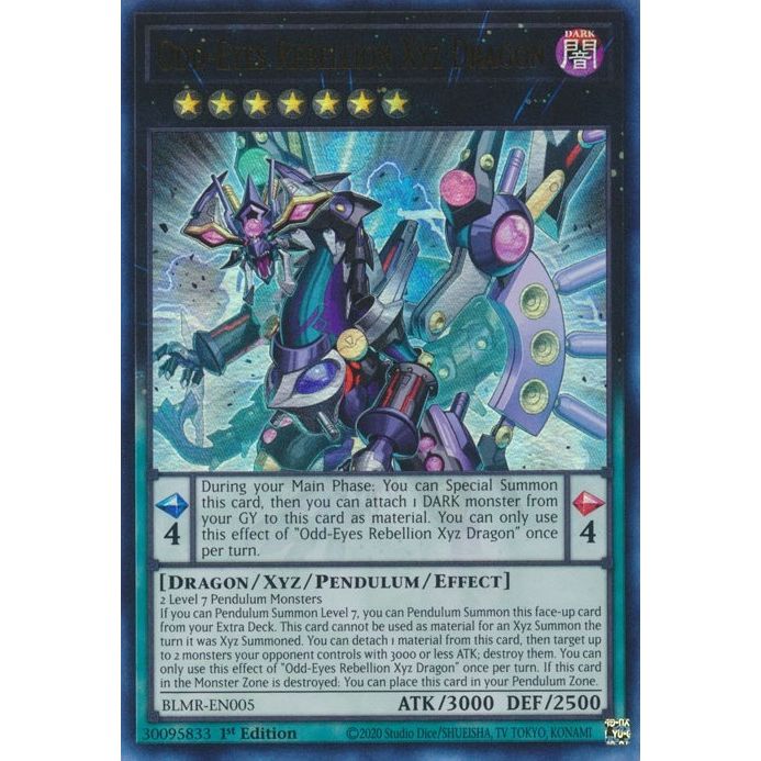 Image for Odd-Eyes Rebellion Xyz Dragon (BLMR-EN005) (BLMR) - YuGiOh