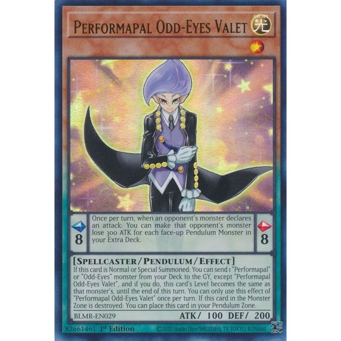 Image for Performapal Odd-Eyes Valet (BLMR-EN029) (BLMR) - YuGiOh