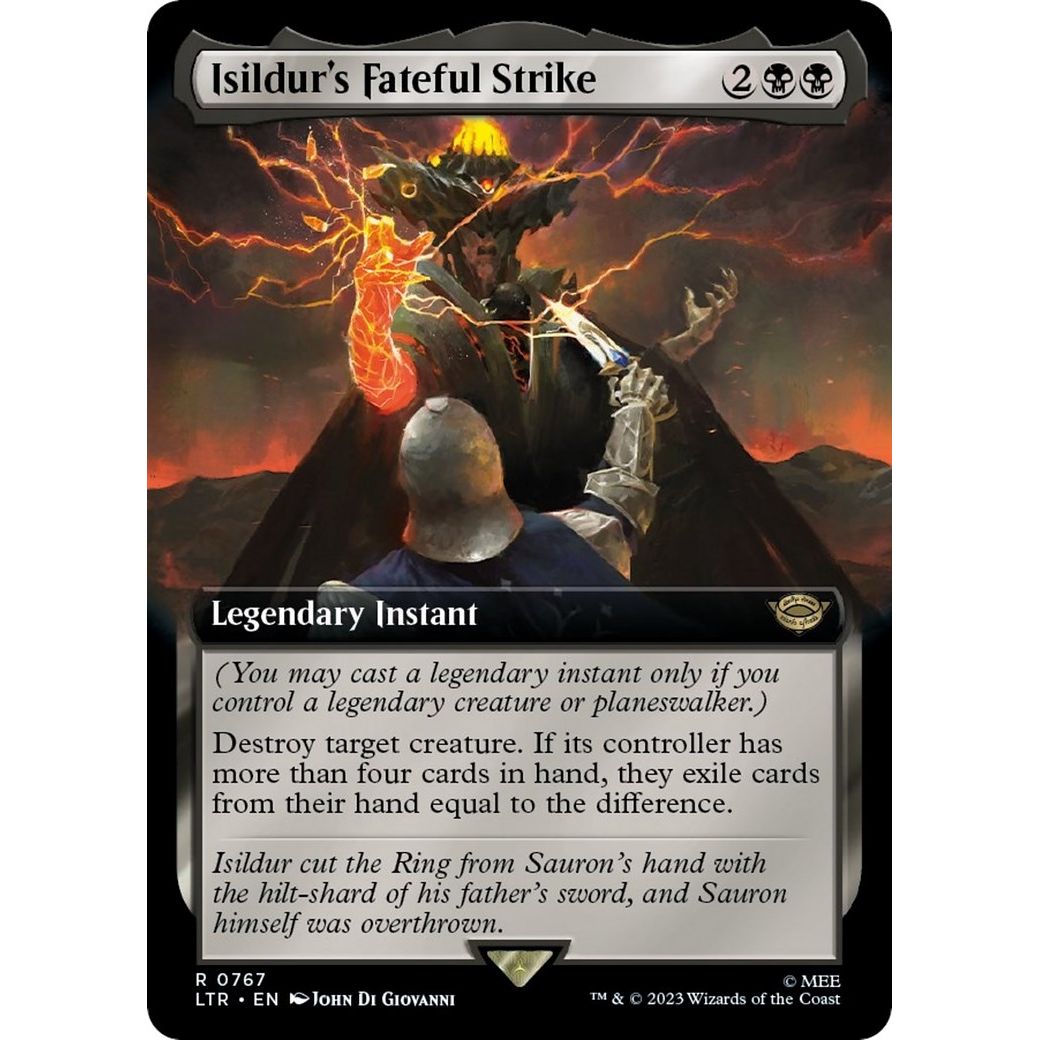 Image for Isildur's Fateful Strike (Extended Art) (Surge Foil) (767) (LTR) - Magic: The Gathering