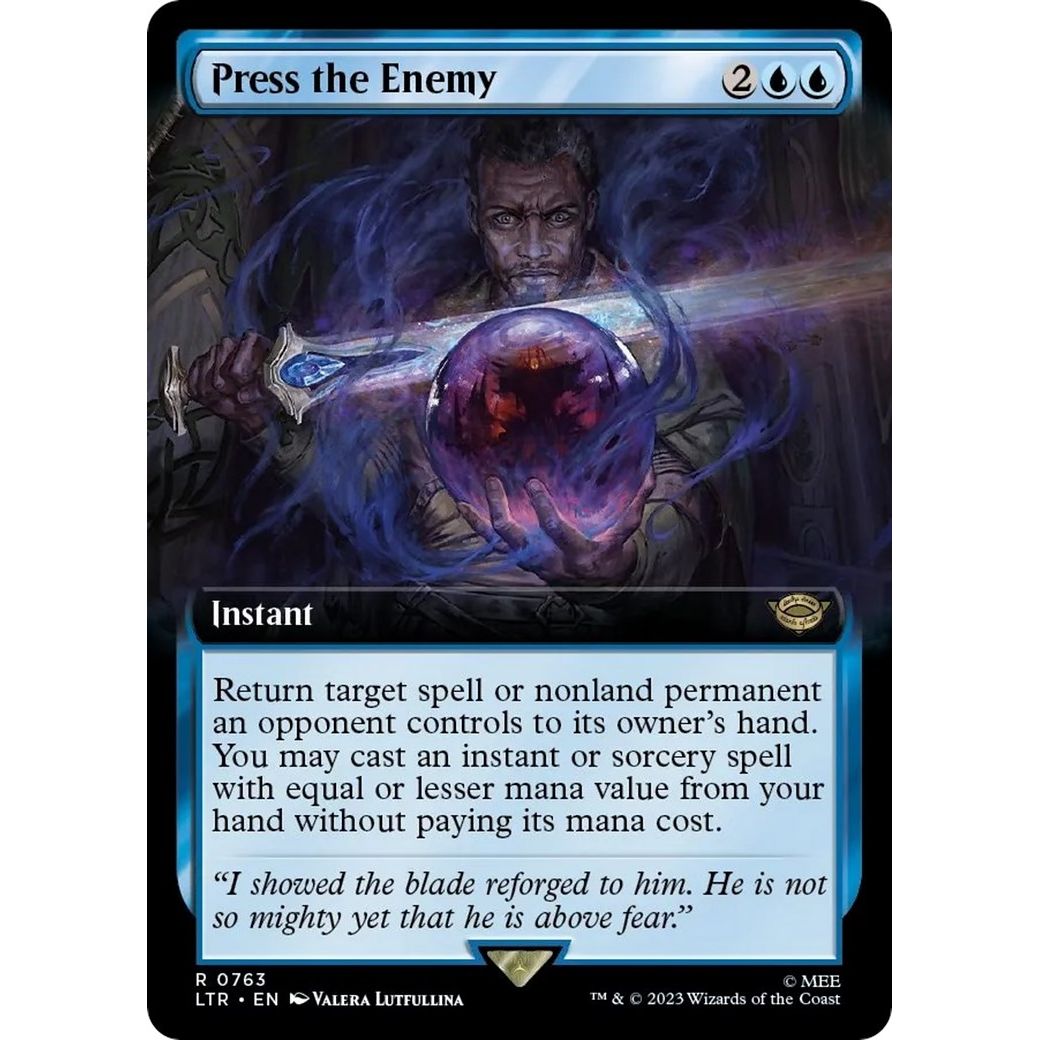 Image for Press the Enemy (Extended Art) (Surge Foil) (763) (LTR) - Magic: The Gathering