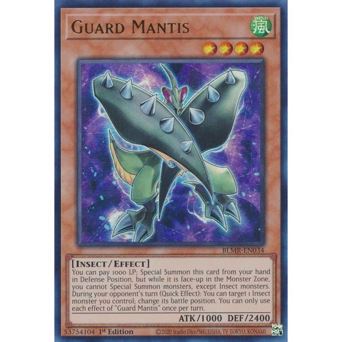 Image for Guard Mantis (BLMR-EN034) (BLMR) - YuGiOh