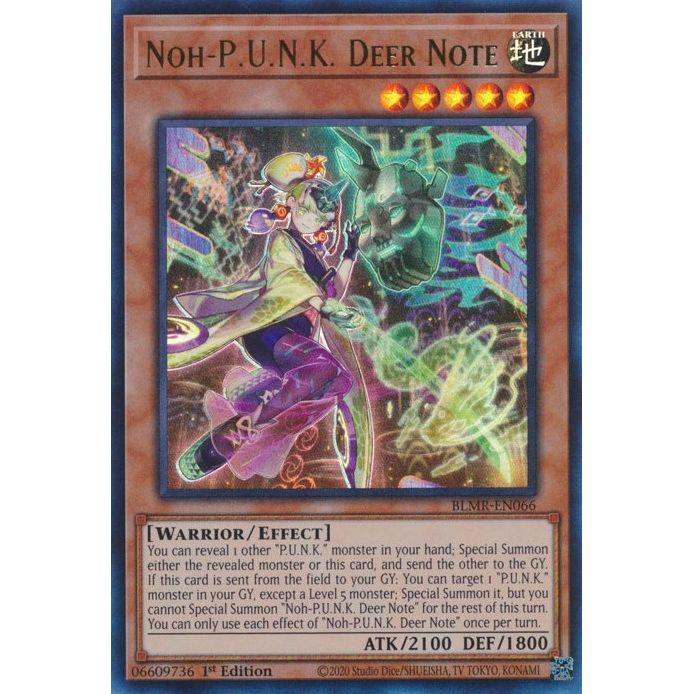 Image for Noh-P.U.N.K. Deer Note (BLMR-EN066) (BLMR) - YuGiOh