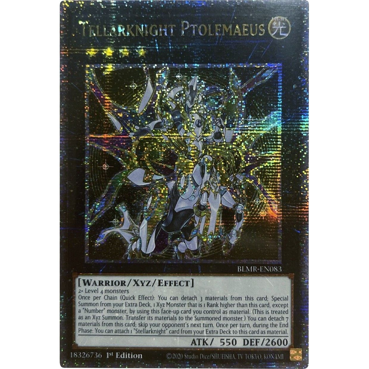Image for Tellarknight Ptolemaeus (Quarter Century Secret Rare) (BLMR-EN083) (BLMR) - YuGiOh