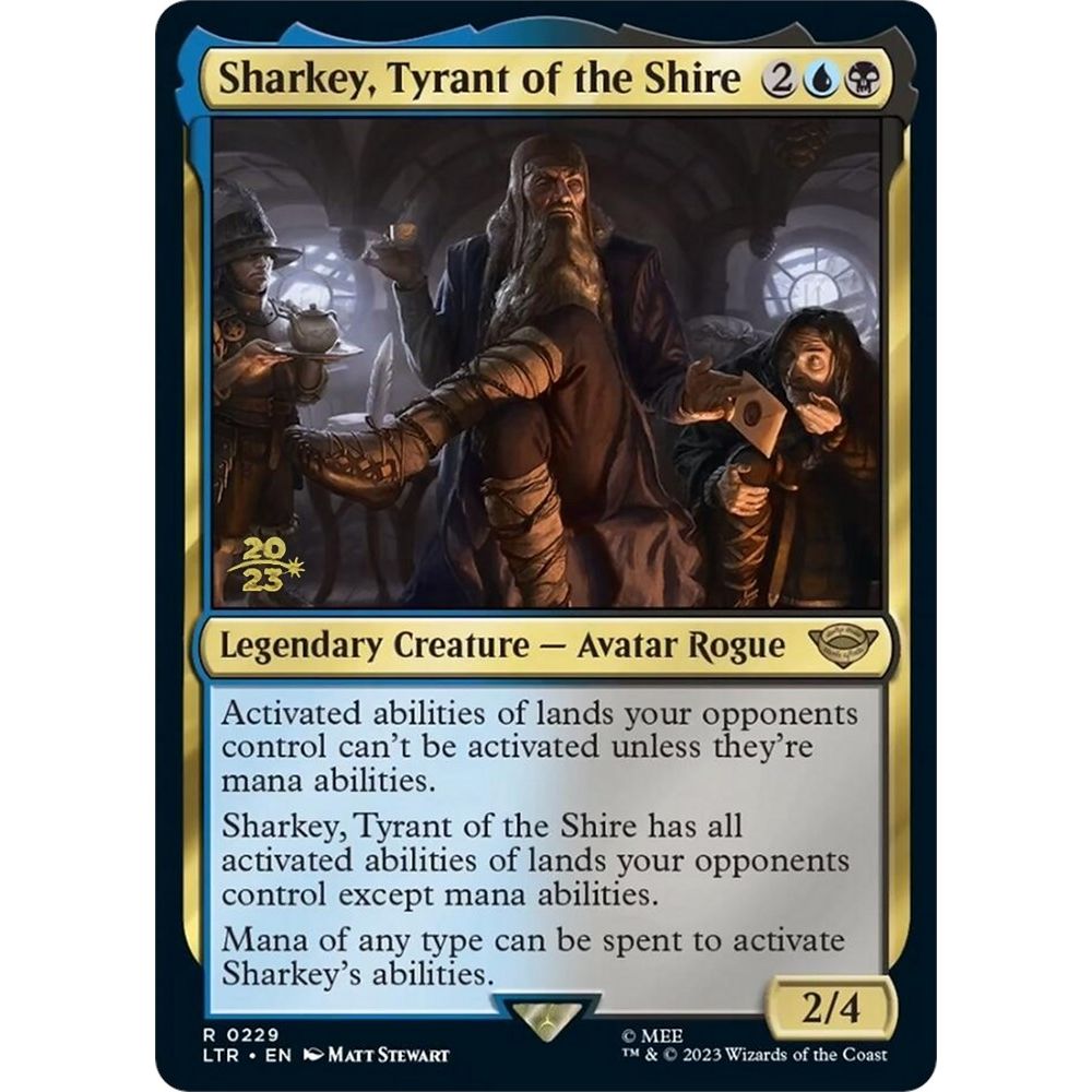 Image for Sharkey, Tyrant of the Shire (229) (PRE) - Magic: The Gathering
