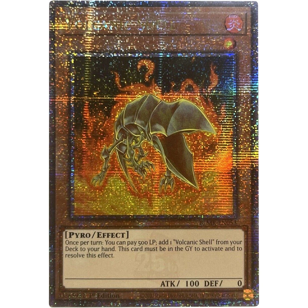 Image for Volcanic Shell (Quarter Century Secret Rare) (BLMR-EN053) (BLMR) - YuGiOh