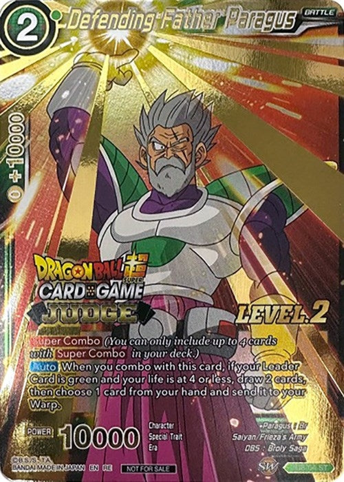 Image for Defending Father Paragus (Judge Pack Vol.13) (Level 2) (SD8-04) (TPR) - Dragon Ball Super: Masters