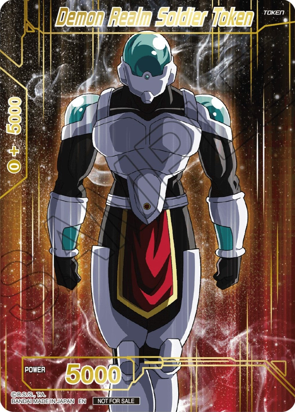 Image for Demon Realm Soldier Token (Championship Token Card Pack 2023 Vol.1) (Gold-Stamped Silver Foil) (TPR) - Dragon Ball Super: Masters