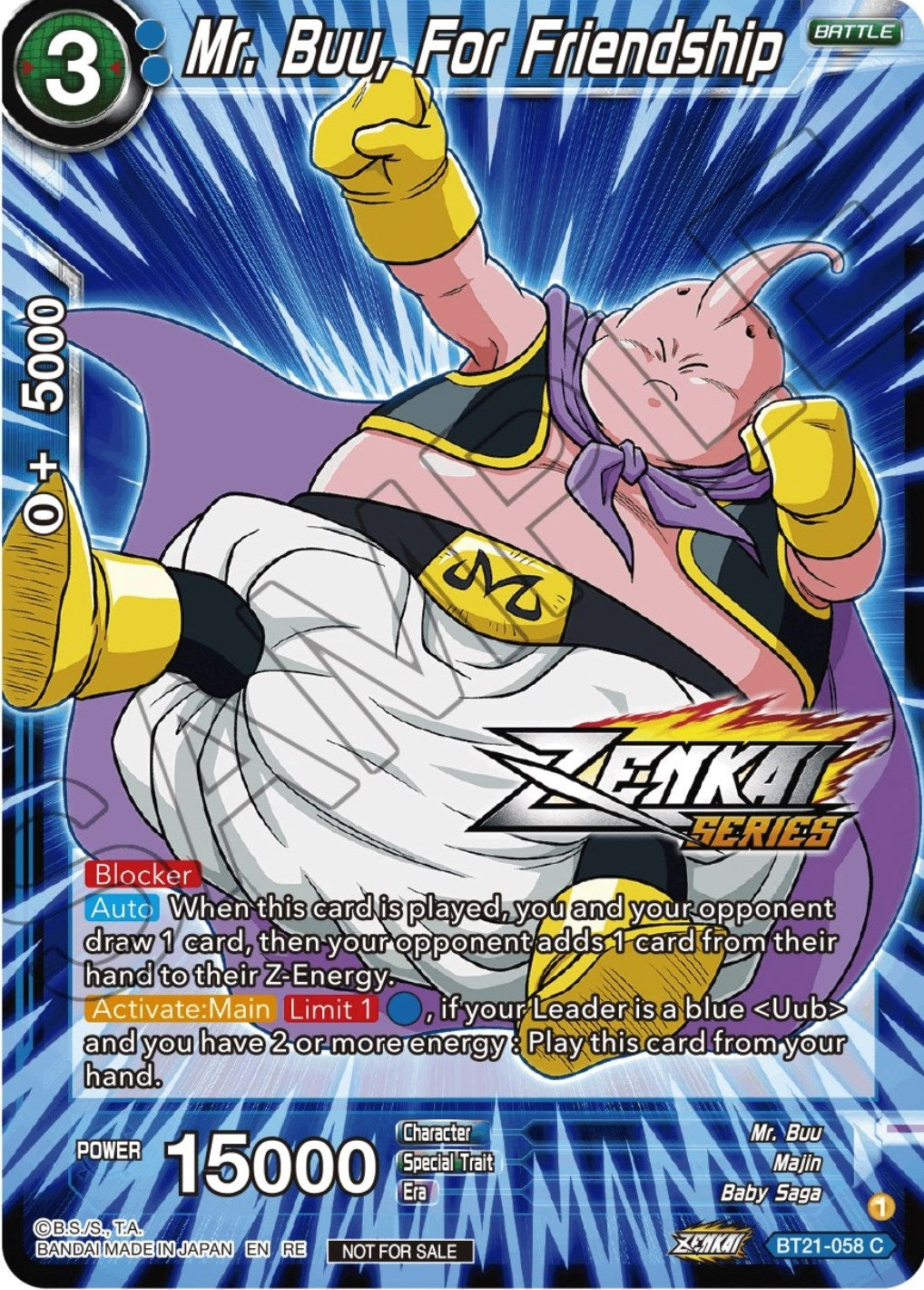 Image for Mr. Buu, For Friendship (Event Pack 12) (BT21-058) (TPR) - Dragon Ball Super: Masters