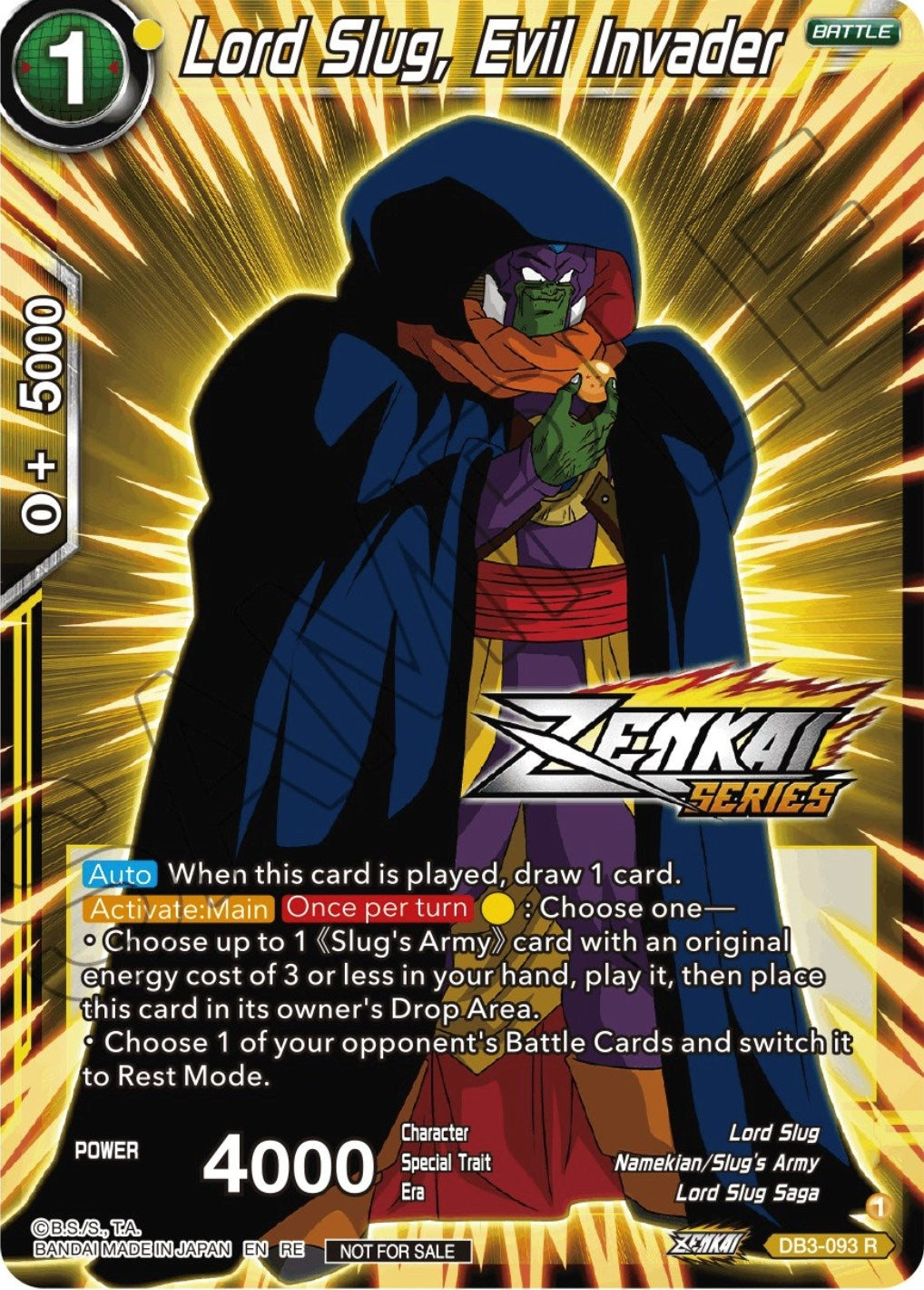 Image for Lord Slug, Evil Invader (Event Pack 12) (DB3-093) (TPR) - Dragon Ball Super: Masters