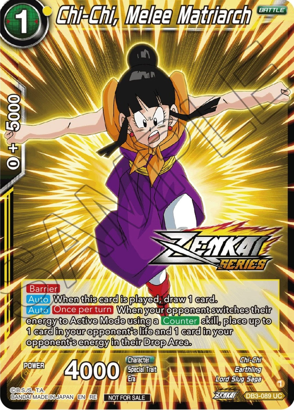 Image for Chi-Chi, Melee Matriarch (Event Pack 12) (DB3-089) (TPR) - Dragon Ball Super: Masters